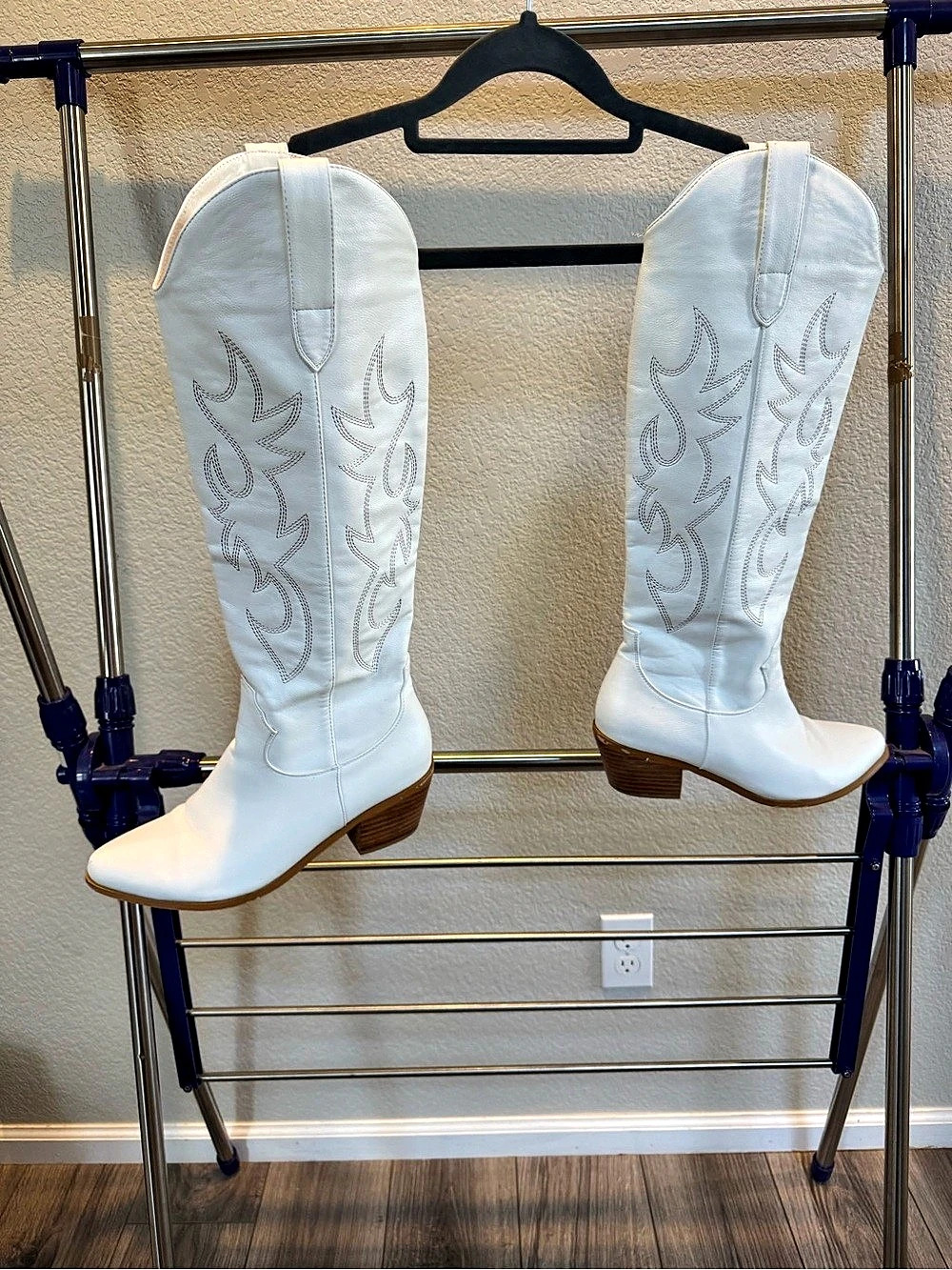 White Cowgirl Boot Cowboy Boots Size 8